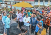 Pj Gubernur Sumut Resmikan Alun-alun Kota Padangsidimpuan