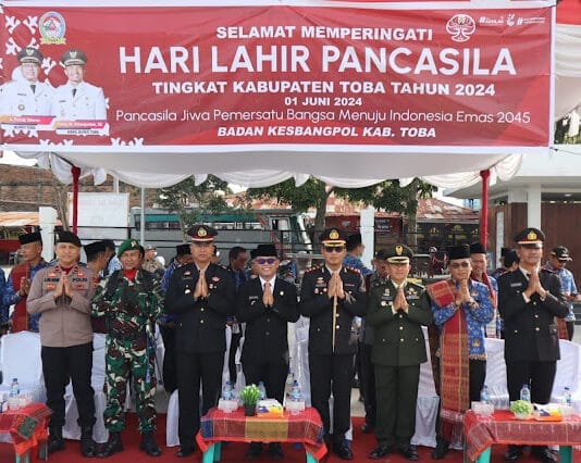 Pemkab Toba Gelar Upacara Peringatan Hari Lahir Pancasila