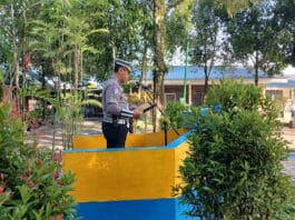 Sat Lantas Polres Pematangsiantar Police Go To School di SMP Negeri 5