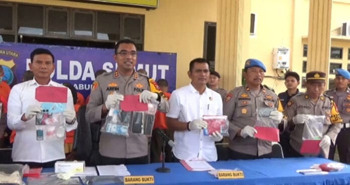 Kapolres Labusel Gelar Press Release Tindak Kejahatan Kriminal