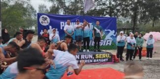 Wakapolda Sumut Lepas Ratusan Peserta Powerfit Run Indonesia di Pantai Bali Lestari Sergai