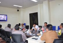 Polres Pematangsiantar Ikuti Zoom Meeting Rakor Validasi Data Penyediaan Lahan Penanaman Jagung Serentak