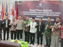 Polres Labuhanbatu Amankan Rapat Pleno Terbuka Penetapan Cabup/Cawabup Labura Terpilih