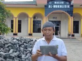 Rutan Kelas I Medan Antar 5.000 Paving Block Pesanan Masjid Al-Mukhlisin Helvetia