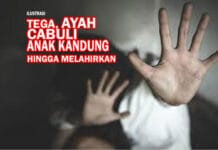 Tega, Ayah Cabuli Anak Kandung Hingga Melahirkan