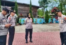 Kapolres Samosir Cek Langsung Pelayanan dan Pengamanan Ibadah Paskah 2025