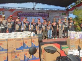 Jalan Santai Memperingati HUT Ke-79 Bhayangkara 2025 di Polres Abdya Berlangsung Meriah