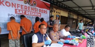 Polres Abdya Gelar Konferensi Pers Ungkap Kasus Curanmor dan Narkoba