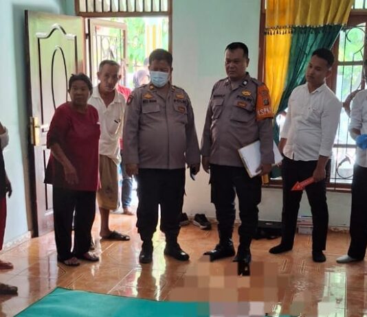 Kapolsek Sianțar Martoba Cek TKP Temuan Mayat di Sungai Pancur Lima dan Rumah Duka