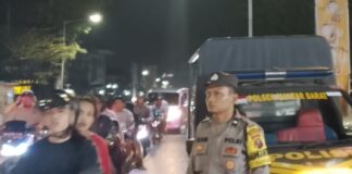 Antisipasi 3C dan Premanisme, Polsek Siantar Barat Laksanakan Blue Light Patrol