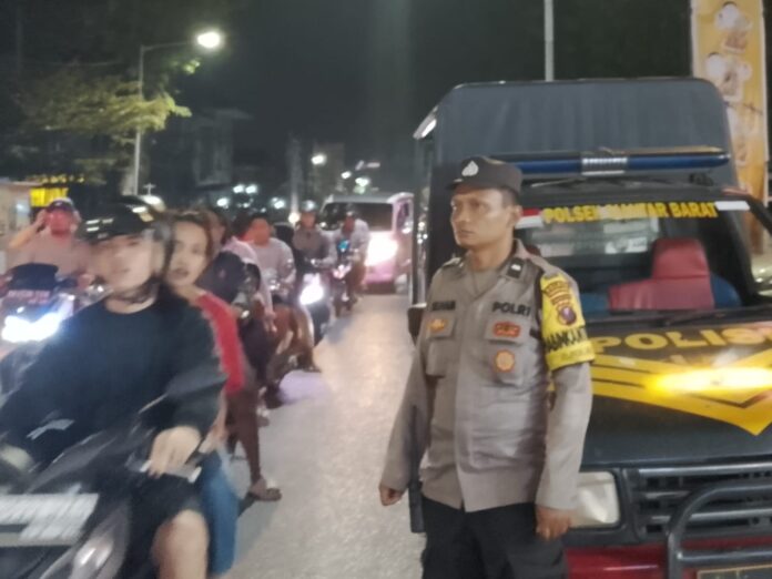 Antisipasi 3C dan Premanisme, Polsek Siantar Barat Laksanakan Blue Light Patrol