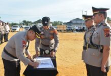 Kapolres Labusel Pimpin Sertijab Pejabat Strategis