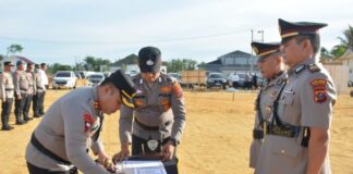 Kapolres Labusel Pimpin Sertijab Pejabat Strategis