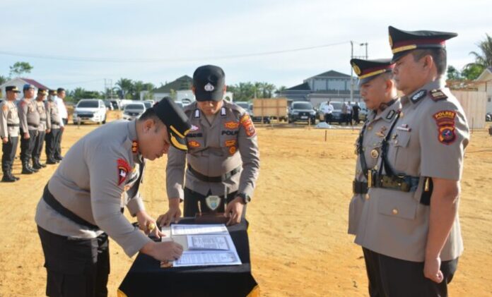 Kapolres Labusel Pimpin Sertijab Pejabat Strategis