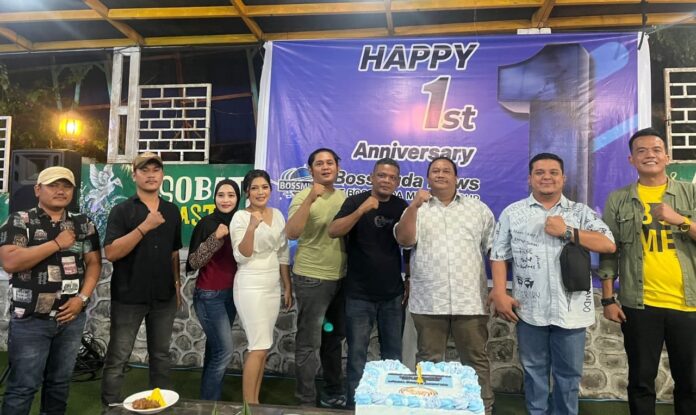 HUT Ke-1 Bossmuda News Berlangsung Meriah, Hadir Tokoh Penting dan Rekan Media