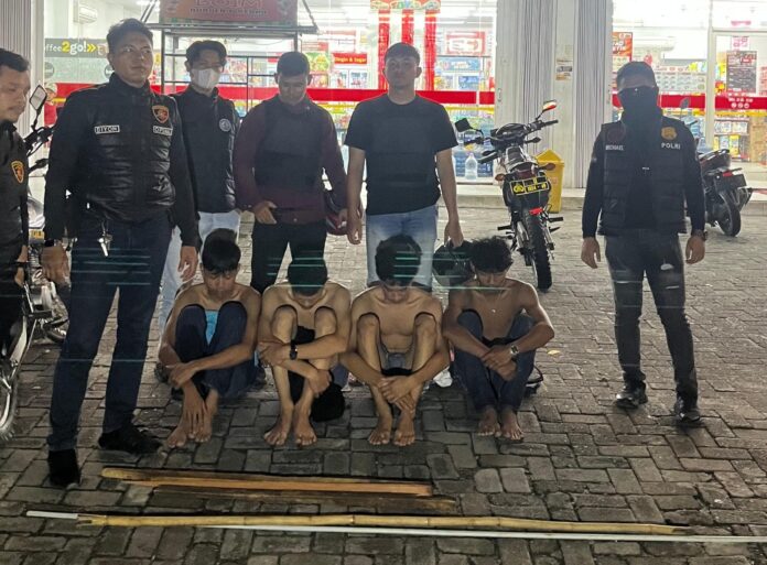 Polres Pematangsiantar Gagalkan Tawuran, 4 Remaja Diamankan