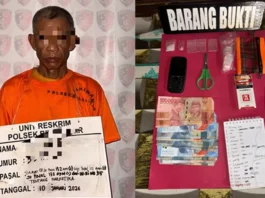 Polsek Bilah Hilir Tangkap 2 Pengedar Sabu di Desa Kampung Padang