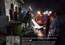 Satu Unit Rumah Warga Perumahan Renif Sejahtera Komplek BTN Nyaris Terbakar