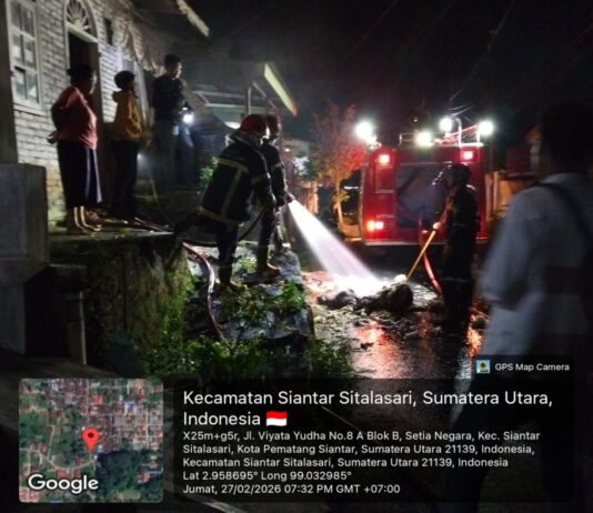 Satu Unit Rumah Warga Perumahan Renif Sejahtera Komplek BTN Nyaris Terbakar