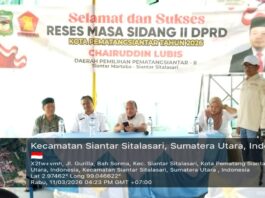 Reses Anggota DPRD Khairuddin Lubis di Kelurahan Bah Sorma