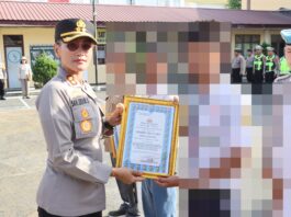 Kapolres Pematangsiantar Berikan Penghargaan ke Masyarakat Berperan Aktif Cegah Penyalahgunaan Narkotika