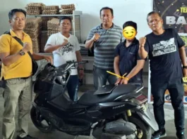 Reskrim Polsek Gunung Malela Ringkus Residivis Curanmor yang Kabur ke Medan