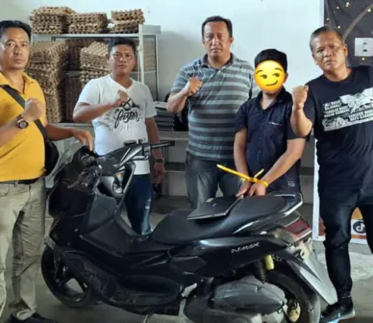 Reskrim Polsek Gunung Malela Ringkus Residivis Curanmor yang Kabur ke Medan