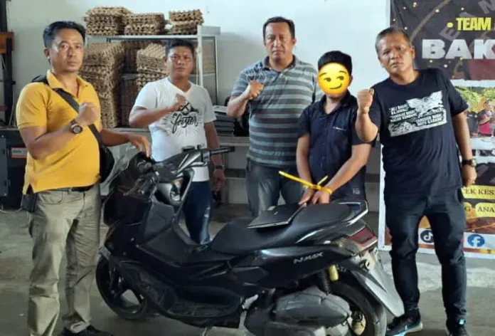 Reskrim Polsek Gunung Malela Ringkus Residivis Curanmor yang Kabur ke Medan