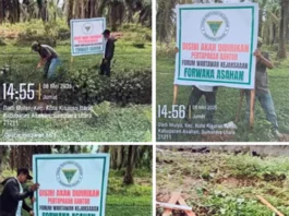 Plang Milik Forwaka Asahan Dirusak OTK, Pengurus Lapor Polisi