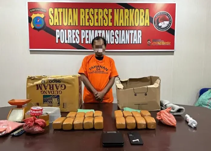 Polres Pematangsiantar Ungkap Peredaran Ganja 7 Kg, 1 Tersangka Ditangkap