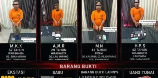 Satresnarkoba Polres Karo Bongkar 4 Kasus Narkotika