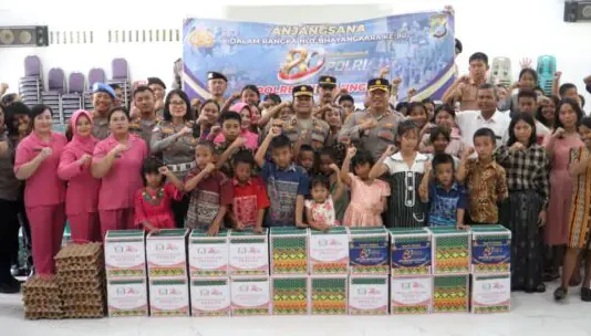 Kapolres Simalungun gelar Anjangsana ke Anggota yang Sakit dan Panti Asuhan