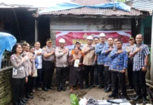 Kapolres Simalungun Gelar Bedah Rumah di Jalan Asahan