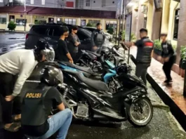 Polres Pematangsiantar Amankan Tiga Sepedamotor Knalpot Brong saat Patroli