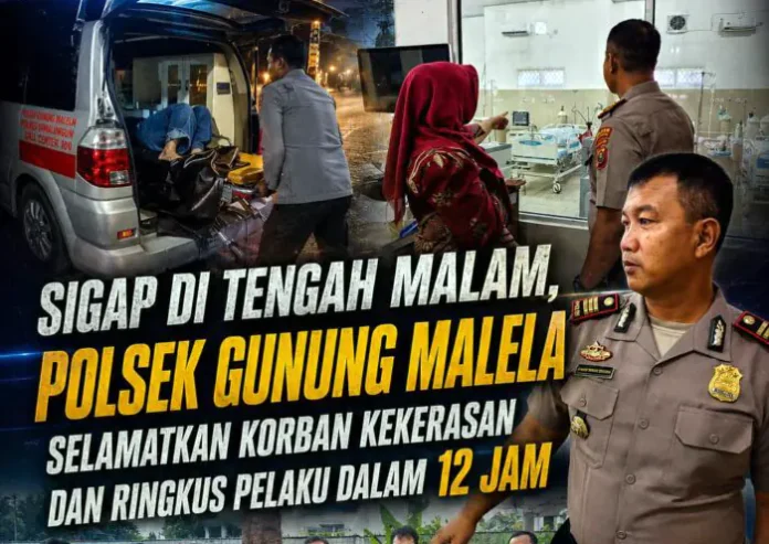 Polsek Gunung Malela Selamatkan Korban Kekerasan, Pelaku Diringkus Dalam 12 Jam