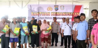 Kapolres Simalungun Salurkan Bantuan Kemanusiaan