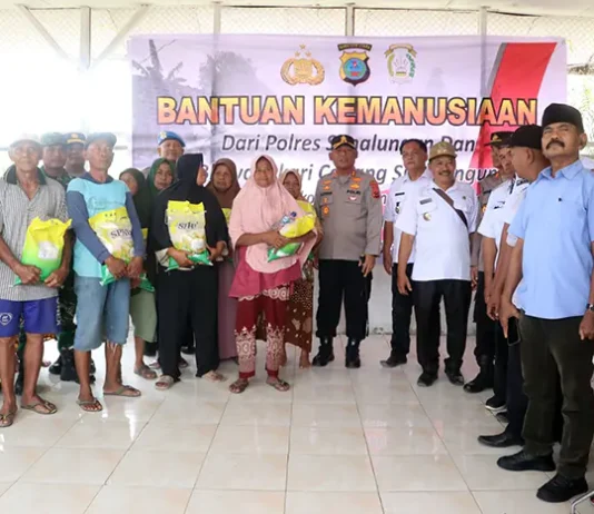 Kapolres Simalungun Salurkan Bantuan Kemanusiaan