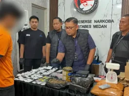 Satresnarkoba Polrestabes Medan Gerebek Gudang Bandar Narkoba Lintas Provinsi