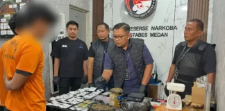Satresnarkoba Polrestabes Medan Gerebek Gudang Bandar Narkoba Lintas Provinsi