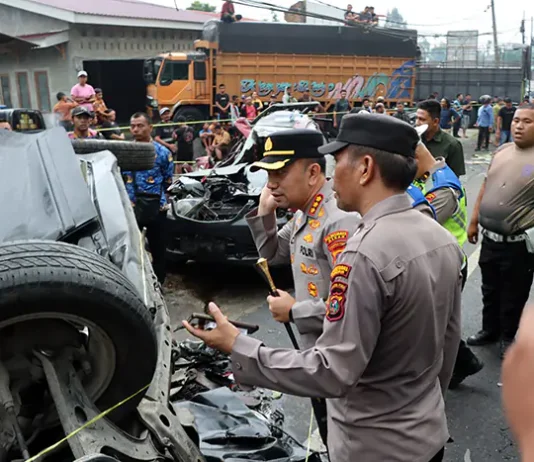 Tabrakan Beruntun di Sibolangit